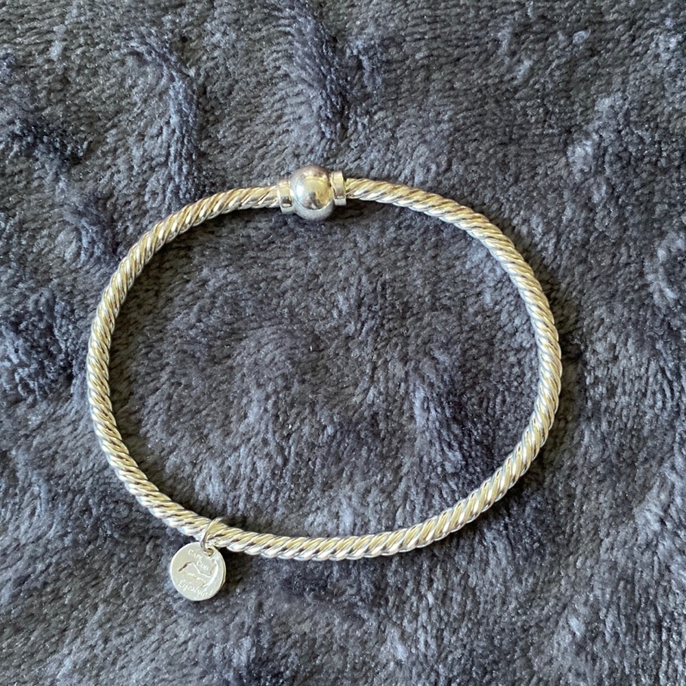 Sterling silver twisted cape cod bracelet